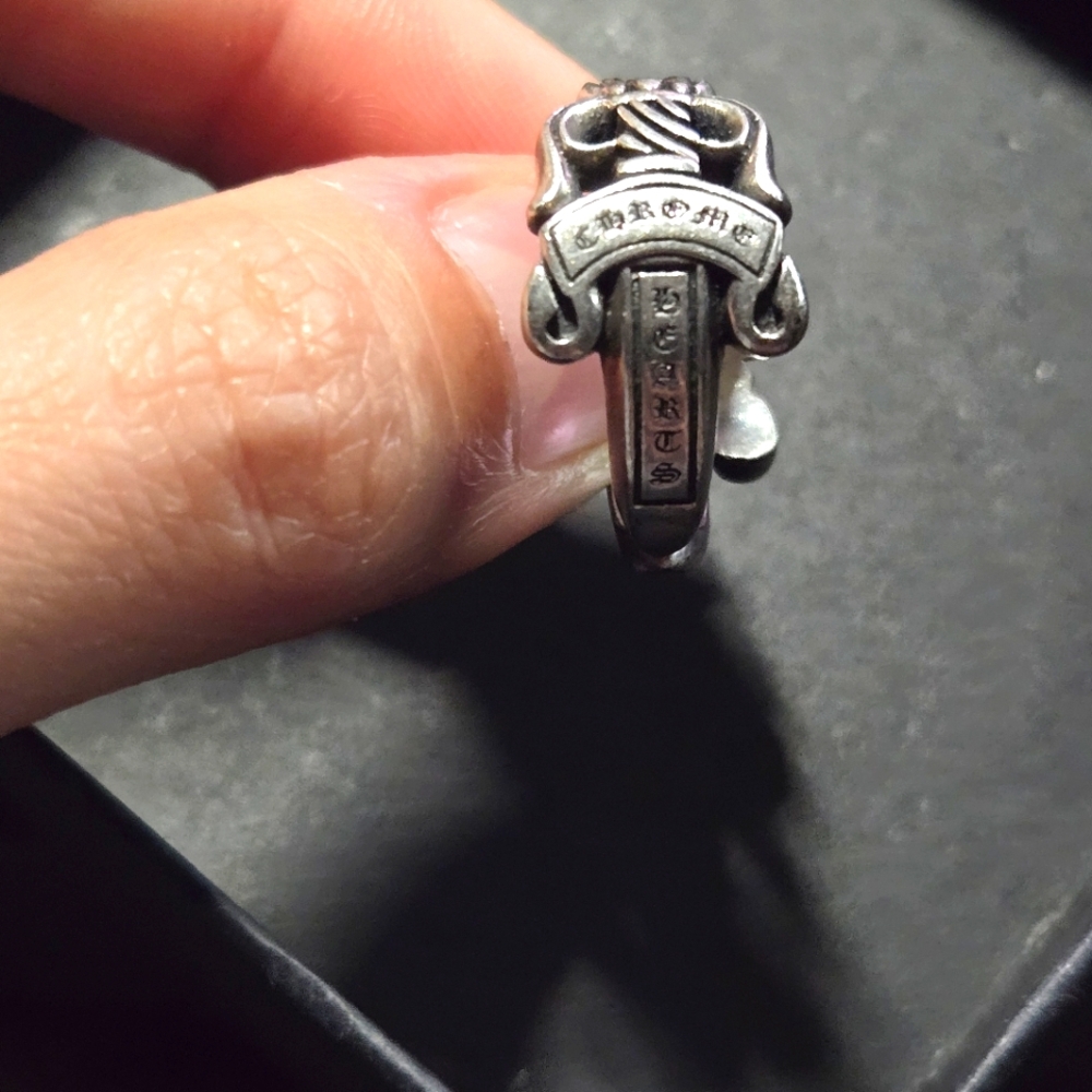 Chrome Hearts Double Dagger Silver Ring